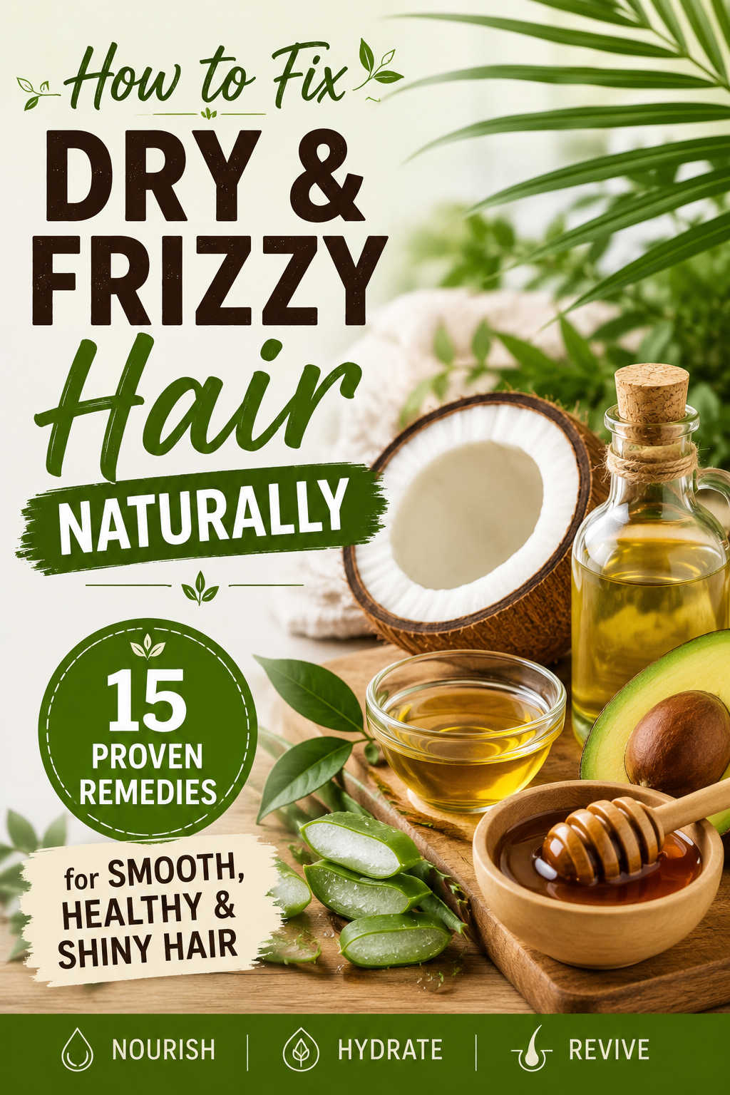 How to Fix Dry and Frizzy Hair Naturally